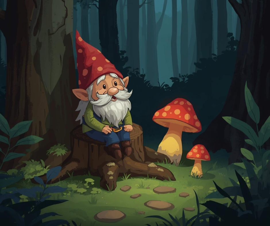 Illustration de Léo le gnome dans Une Lettre Enchantée